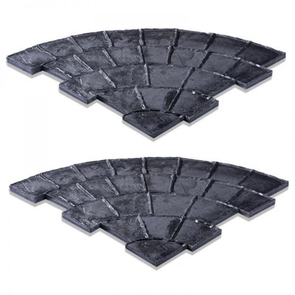 Concrete Imprint Mat - Inner Circle Cobblestone